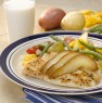 Easy Oven Packet Caribbean Tilapia with Pears, and Carnival Roasted Potatoes 